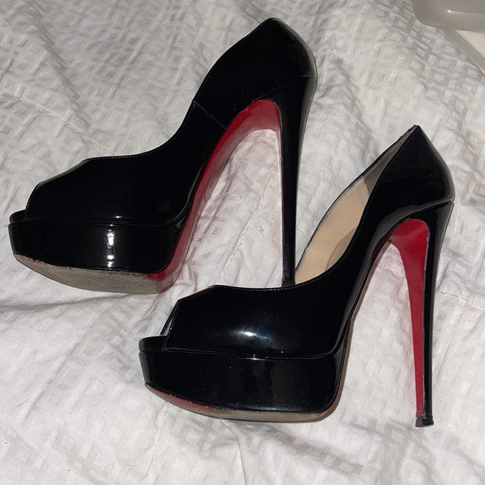 Lady Peep Christian Louboutin 37 black patient